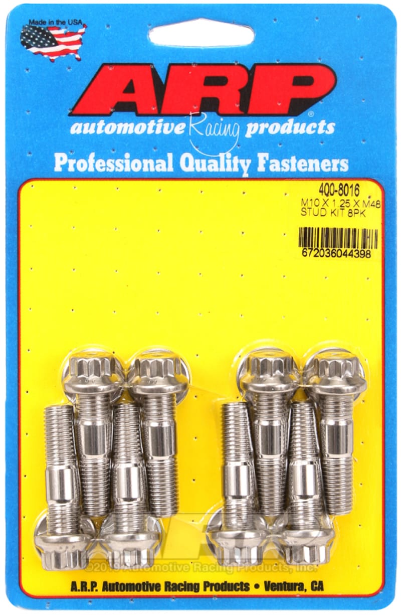 ARP — ARP Sport Compact M10 x 1.25 x 48mm Stainless Accessory Studs (8 pack)