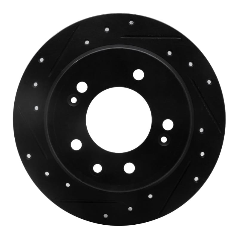 R1 Concepts — R1 09-16 Hyundai Tucson Rear Left Drilled & Slotted Black Brake Rotor
R1 Brake Rotor Drill