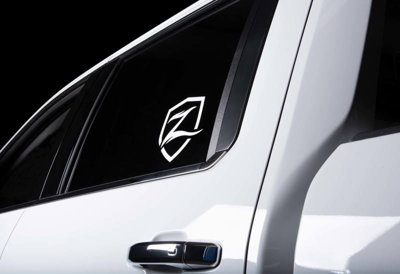Zone Offroad — Zone Offroad Shield Decal - 7in White