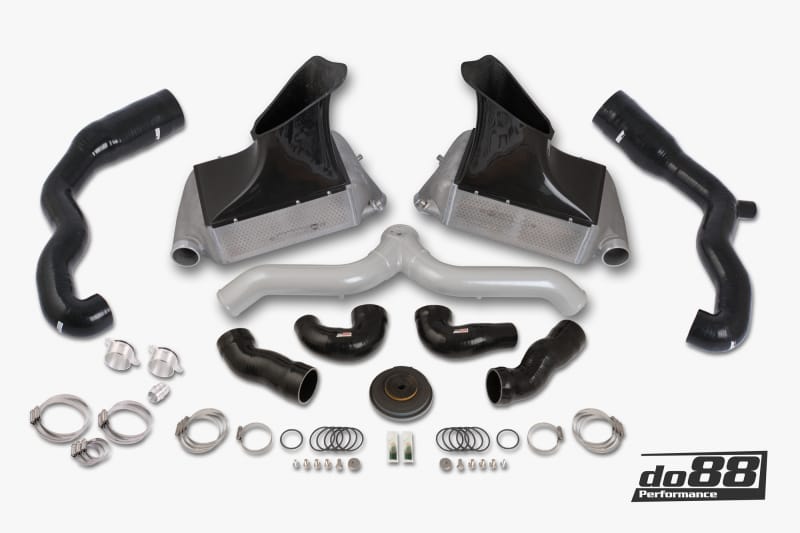 do88 — do88 07-09 Porsche 911 Turbo/GT2 (997.1) BigPack Intercooler Kit w/Silver Pipe + Inlets