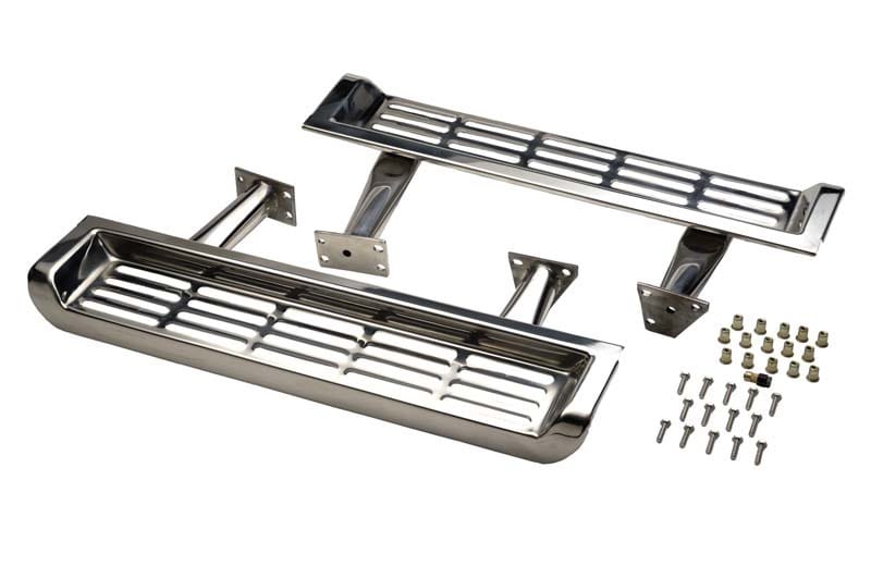 Kentrol — Kentrol 2000 Jeep Wrangler TJ Side Steps Pair 97 - - Polished Silver