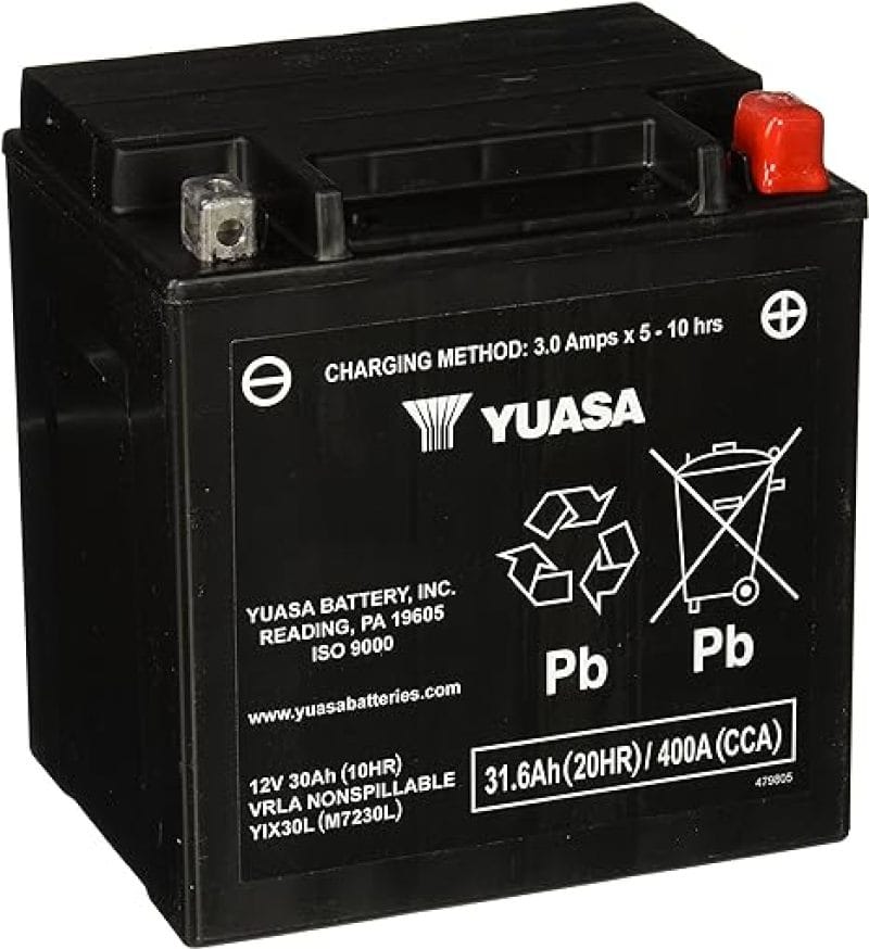 Yuasa Battery — Yuasa YIX30L-PW Maintenance Free AGM 12-Volt Battery