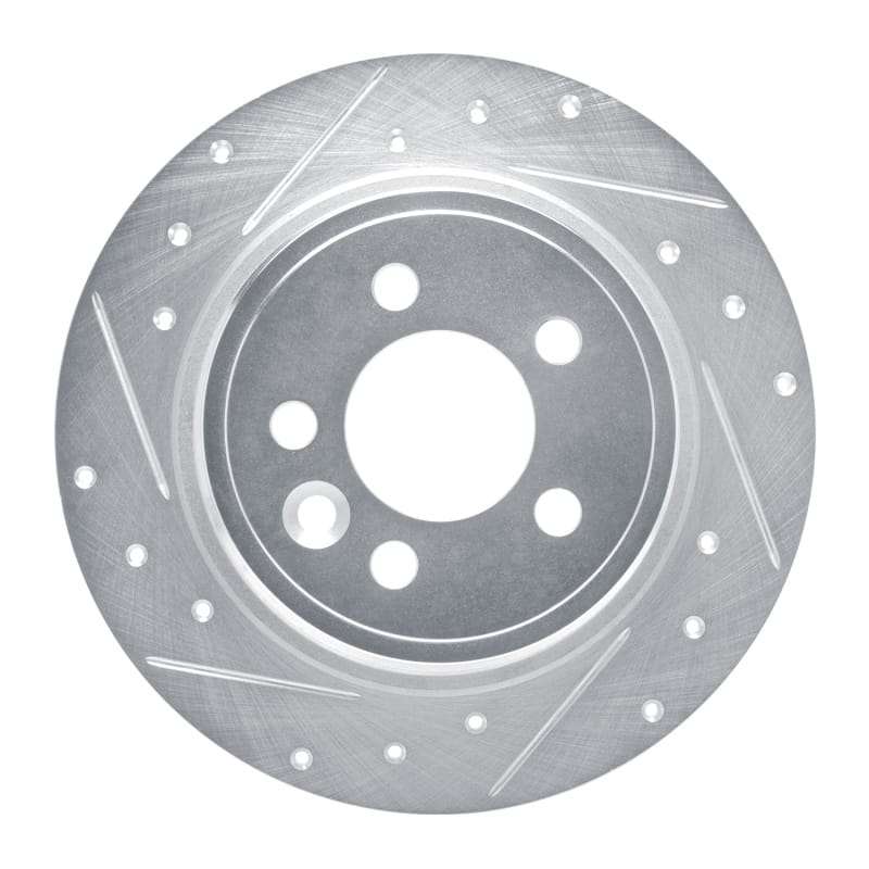 R1 Concepts — R1 00-06 Rover 75 (Mexico) Rear Left Drilled & Slotted Silver Brake Rotor