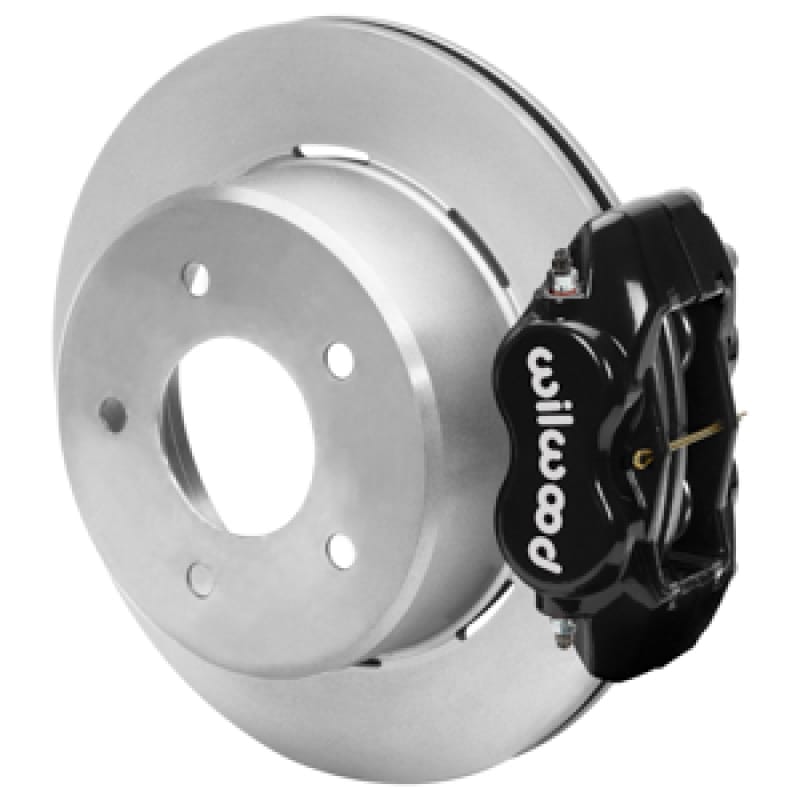 Wilwood — Wilwood 88-98 Chevy Silverado Forged Dynalite 12.19x0.81 Plain Rear Drum to Disc Conv. - Black