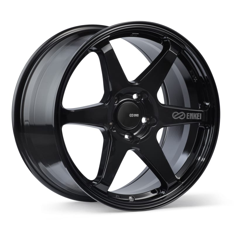 Enkei — Enkei T6R 18x9.5 38mm Offset 5x114.3 Bolt Pattern 72.6 Bore Gloss Black Wheel