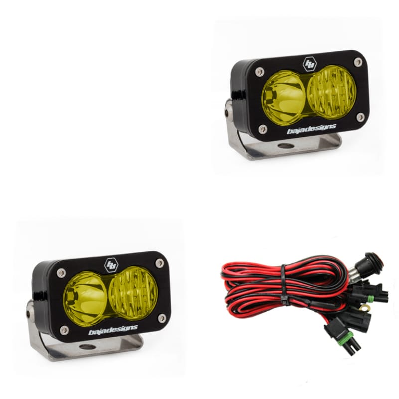 Baja Designs — Baja Designs S2 Pro Wide Cornering Pair - LED Amber