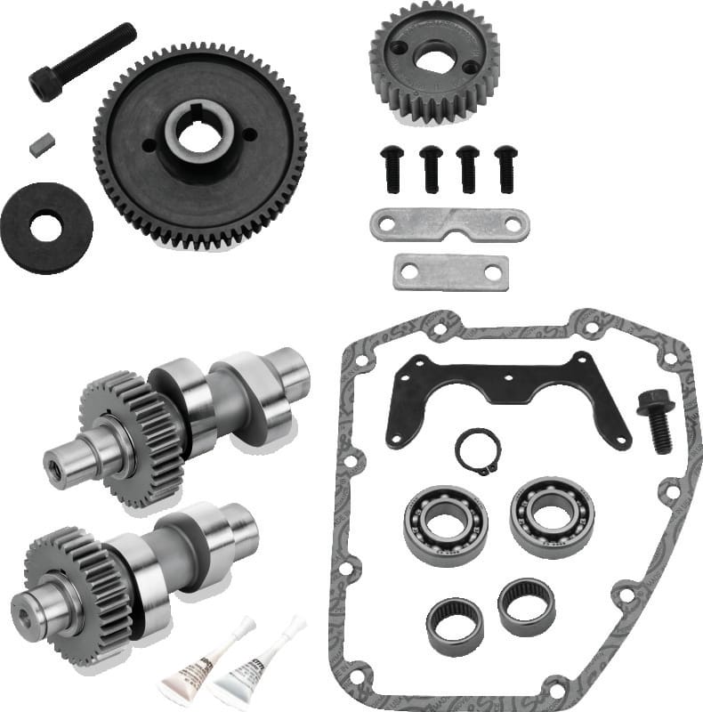 S&S Cycle — Type: 635G; Timing Open: Intake 19.5º/Exhaust 58.5º; Timing Closed: Intake 43.5º/Exhaust 37.5º; Duration at 0.053: Intake 243º/Exhaust 276º; Valve Lift : Intake 0.635"/Exhaust 0.635"; Lift at TDC: Intake 0.186"/Exhaust 0.284"