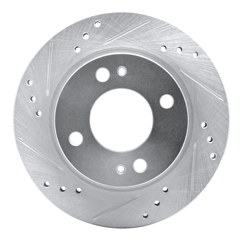 R1 Concepts — R1 14-15 Mitsubishi Mirage Front Left Drilled & Slotted Silver Brake Rotor
R1 Brake Rotor Drill