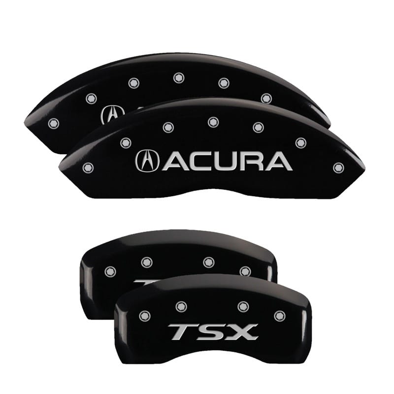 MGP — MGP 4 Caliper Covers Engraved Front Acura Engraved Rear TSX Black finish silver ch
Caliper Covers