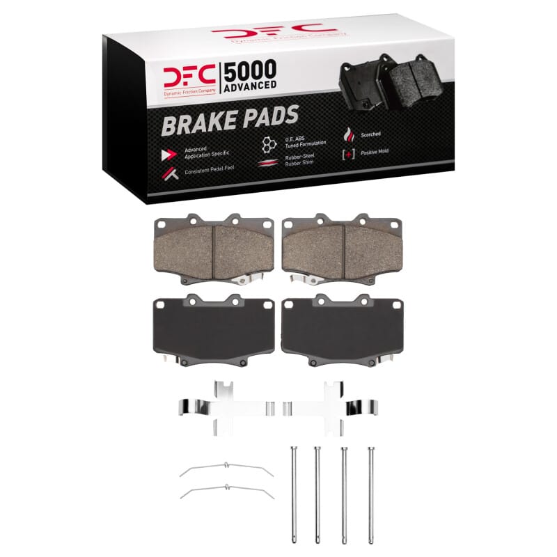 DFC — DFC 93-97 Lexus LX450 Front 5000 Advanced Semi Metallic Brake Pads and Hardware Kit
DFC Brake Pad Set