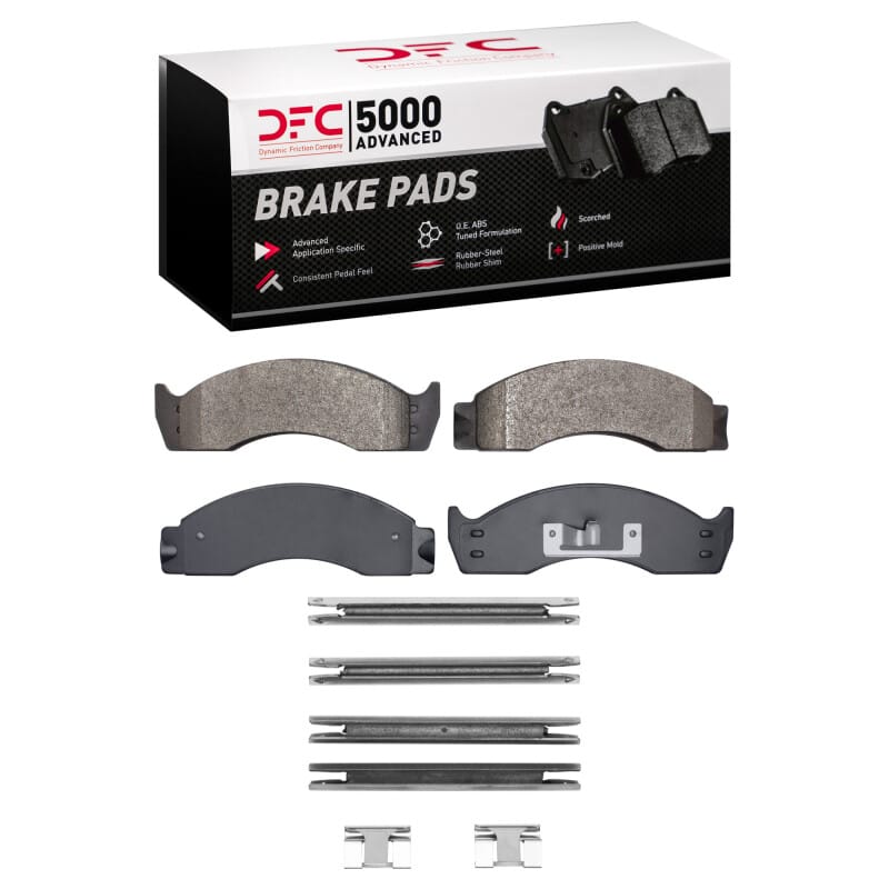 DFC — DFC 88-07 Ford E-Super Duty Front/Rear 5000 Advanced Semi Metallic Brake Pads and Hardware Kit
DFC Brake Pad Set