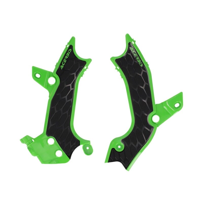 Acerbis — Acerbis 2024 Kawasaki KX450 Frame Guards- X-Grip - Green/Black