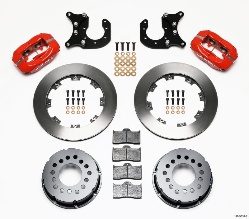 Wilwood — Wilwood Forged Dynalite P/S Rear Kit Red Ford 8.8 w/2.5in Offset-5 Lug
BRAKE KIT