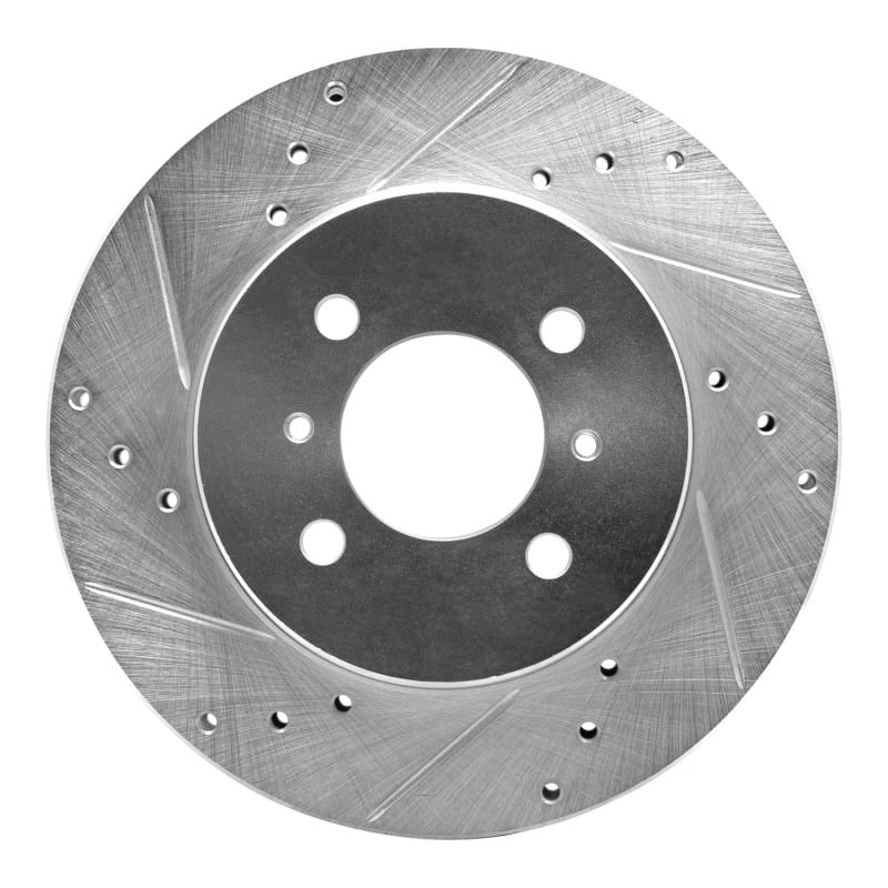 R1 Concepts — R1 98-07 Mitsubishi Lancer Front Left Drilled & Slotted Silver Brake Rotor
R1 Brake Rotor Drill