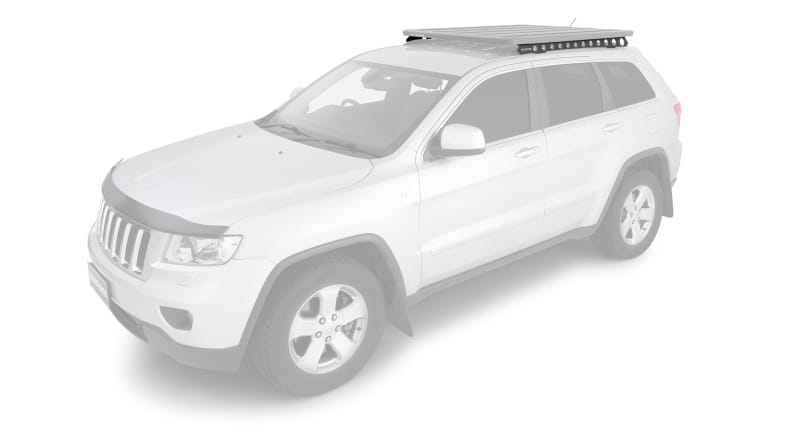 Rhino-Rack — Rhino-Rack 11-21 Jeep Grand Cherokee WK2 4DR (w/ Metal Roof Rails) Backbone Mounting System - Black
Rhino-Rack Backbone