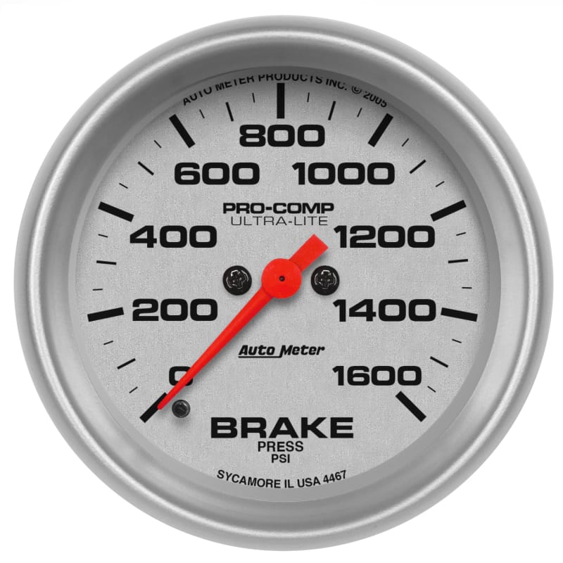 AutoMeter — AutoMeter Gauge Brake Press 2-5/8in. 1600PSI Digital Stepper Motor Ultra-Lite
2-5/8" BRAKE, 0-1600