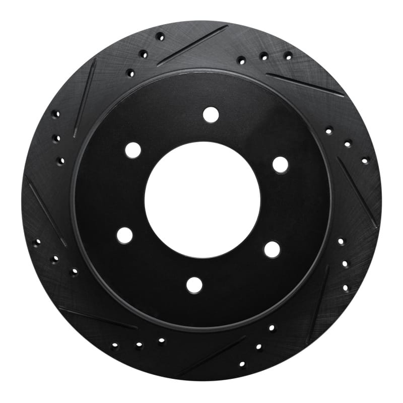R1 Concepts — R1 15-17 Mitsubishi Montero Limited (Mexico) Rear Left Drilled & Slotted Black Brake Rotor
R1 Brake Rotor Drill