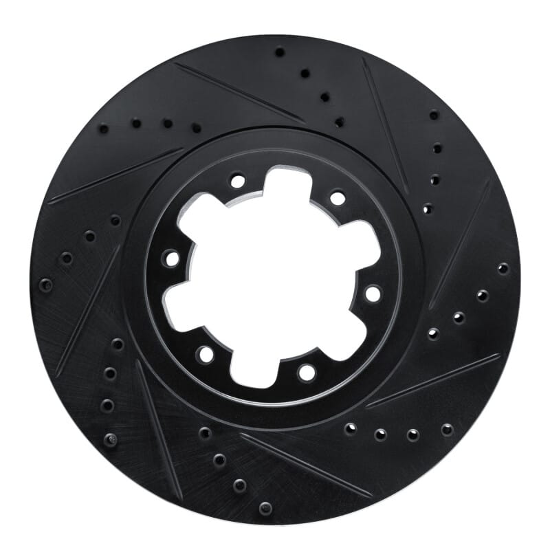 R1 Concepts — R1 98-04 Infiniti QX4 Front Right Drilled & Slotted Black Brake Rotor
R1 Brake Rotor Drill