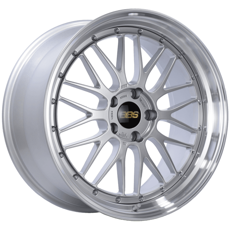 BBS — BBS LM 20x10 5x120 ET33 Diamond Silver Center Diamond Cut Lip Wheel -82mm PFS/Clip Required
