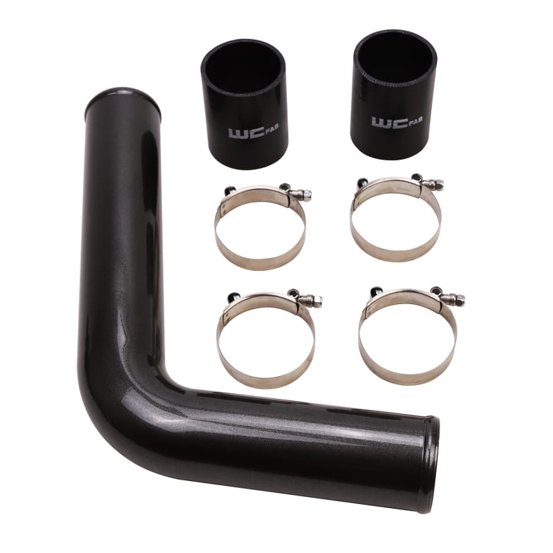 Wehrli — Wehrli 03-07 Dodge 5.9L Cummins Driver Side 3in Replacement Intercooler Pipe - Gloss Black
D IC Pipe 03-07 GB