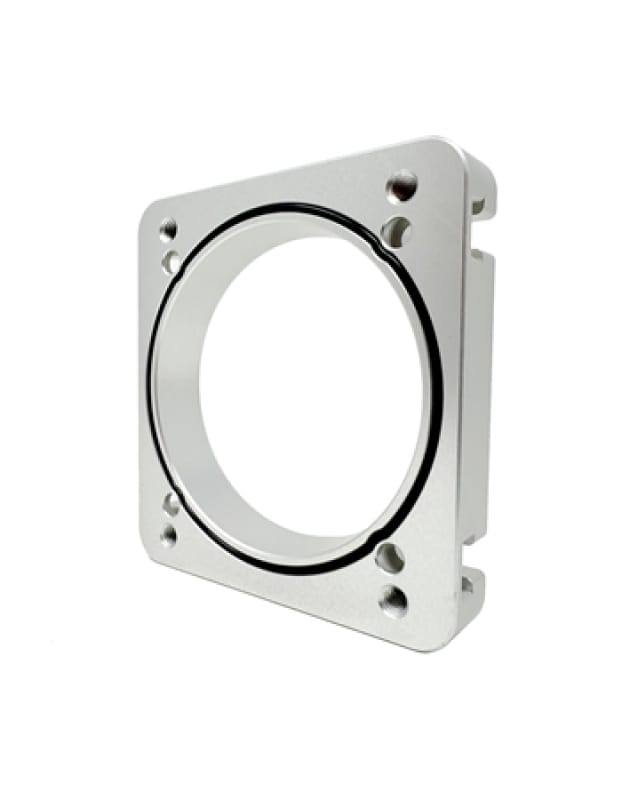 Torque Solution — Torque Solution 06-21 Subaru STI EJ Big Bore Manifold Big Bore 76mm Throttle Body Adapter - Silver