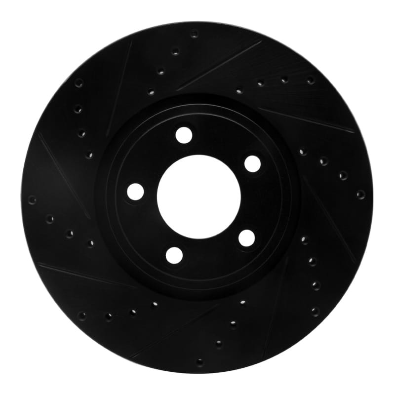 R1 Concepts — R1 06-08 Jaguar S-Type Front Left Drilled & Slotted Black Brake Rotor
R1 Brake Rotor Drill