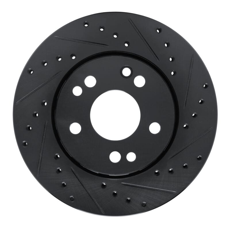 R1 Concepts — R1 90-92 Mercedes-Benz 300E Front Right Drilled & Slotted Black Brake Rotor
R1 Brake Rotor Drill