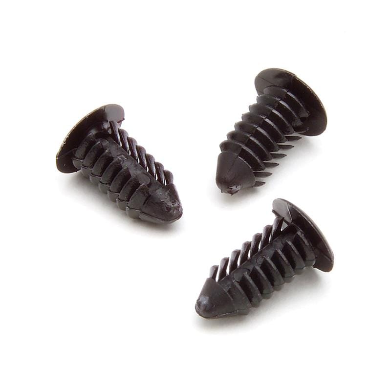 AutoMeter — RATCHET FASTENERS, 100 PCS., BLACK, FOR GAUGE POD / PILLAR INSTALLATION