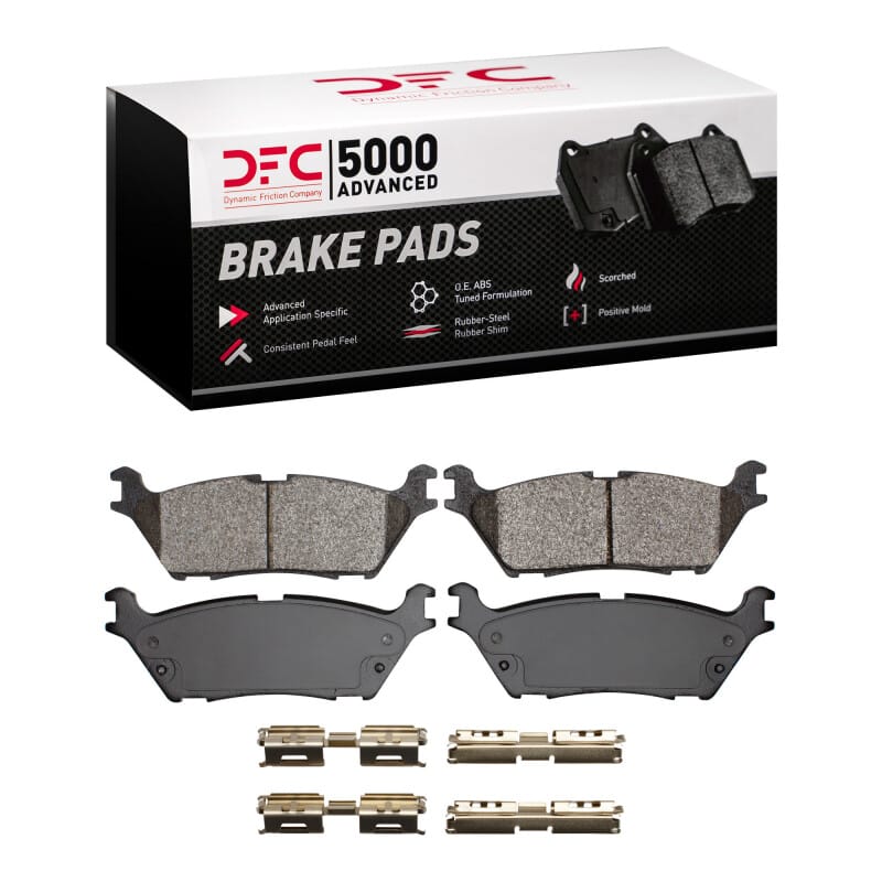 DFC — DFC 18-20 Ford F-150 4WD Rear 5000 Advanced Semi Metallic Brake Pads and Hardware Kit
DFC Brake Pad Set