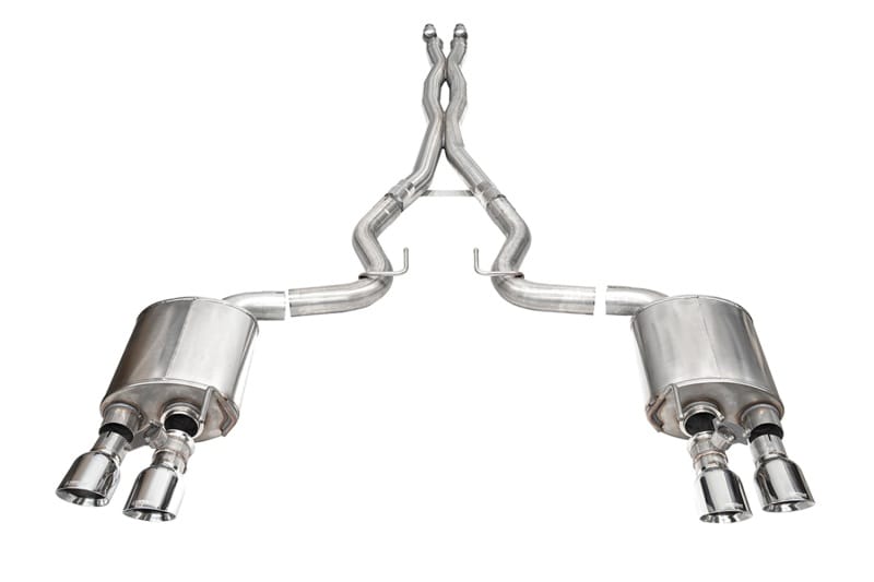 CORSA Performance — Corsa 24+ Ford Mustang Dark Horse 5.0L 3.0in Dual Rear Exit Cat-Back w/Twin 4.5in Polish Slash Tips
Exhaust