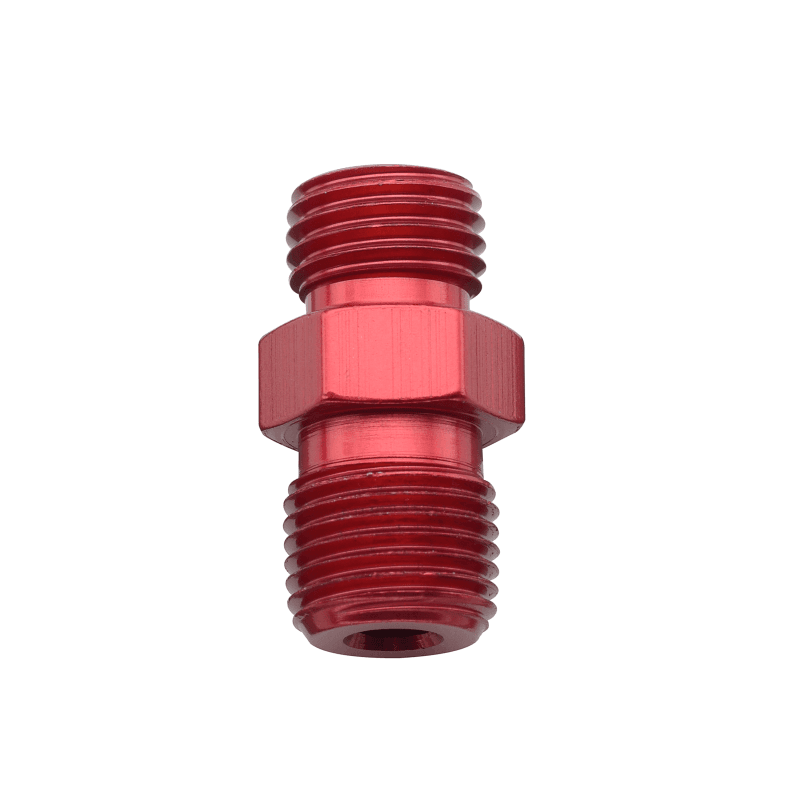 Fragola — Fragola -3AN x 1/8 NPT Nitrous Flare Jet x NPT Adapter - Red