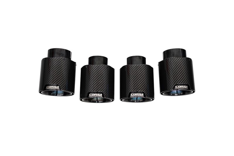 CORSA Performance — Corsa 20-25 Chevrolet Corvette C8 RWD 4.5in Carbon Fiber Black PVD Tip Kit (For Corsa Exhaust Only)
Exhaust