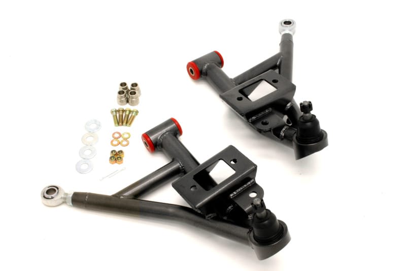 BMR Suspension — BMR 93-02 F-Body Adj. Lower A-Arms Poly/Rod End Combo - Black Hammertone
