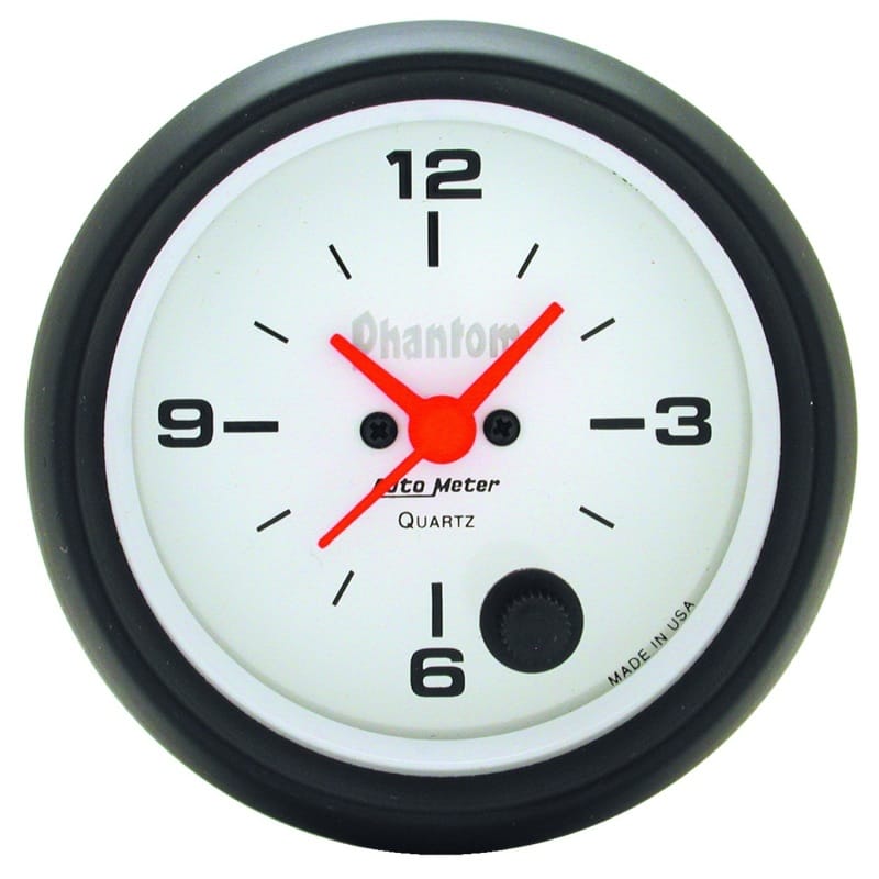 AutoMeter — AutoMeter Gauge Clock 2-5/8in. 12HR Analog Phantom
2-5/8" CLOCK, 12 VOL