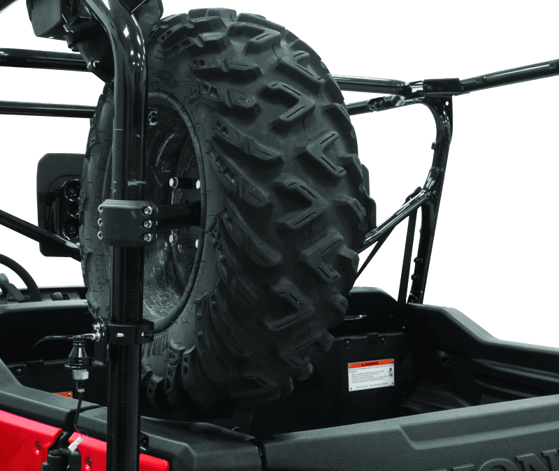 DragonFire Racing — Spare Tire Carrier, 1.75" Clamp Size, Black
