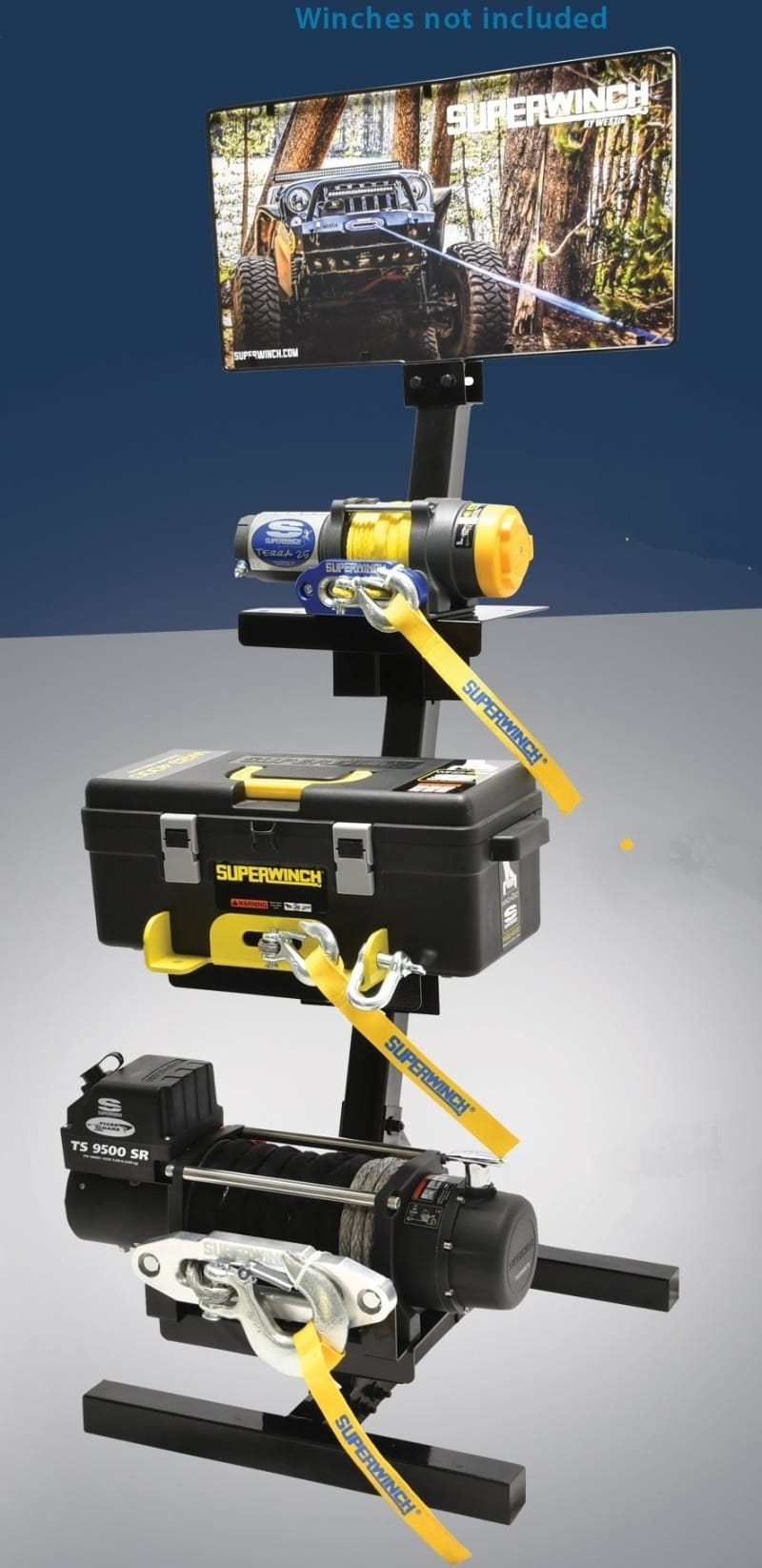 Superwinch — Superwinch MD 3 Winch Display Stand w/Header Card (Winches not included)
