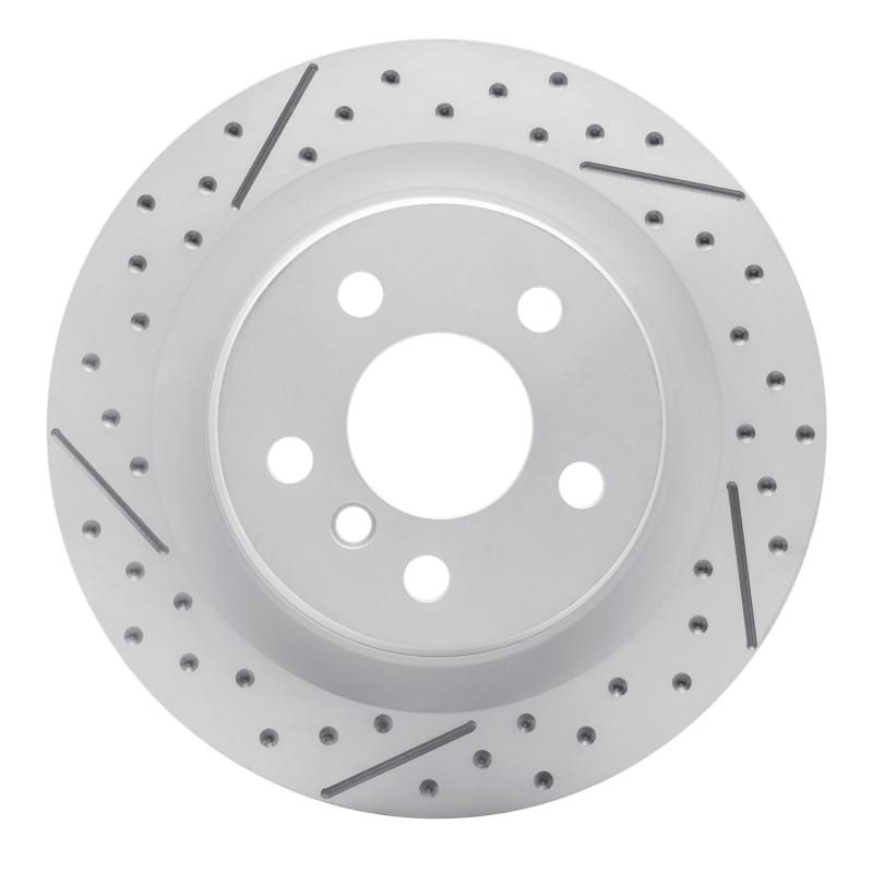 R1 Concepts — R1 16-26 BMW X1 (USA/Canada) Rear Left Drilled & Slotted Geo-Carbon Rotor