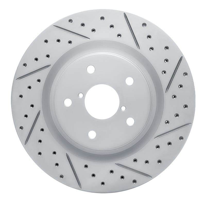 R1 Concepts — R1 19-24 Subaru Forester Front Right Drilled & Slotted Geo-Carbon Rotor