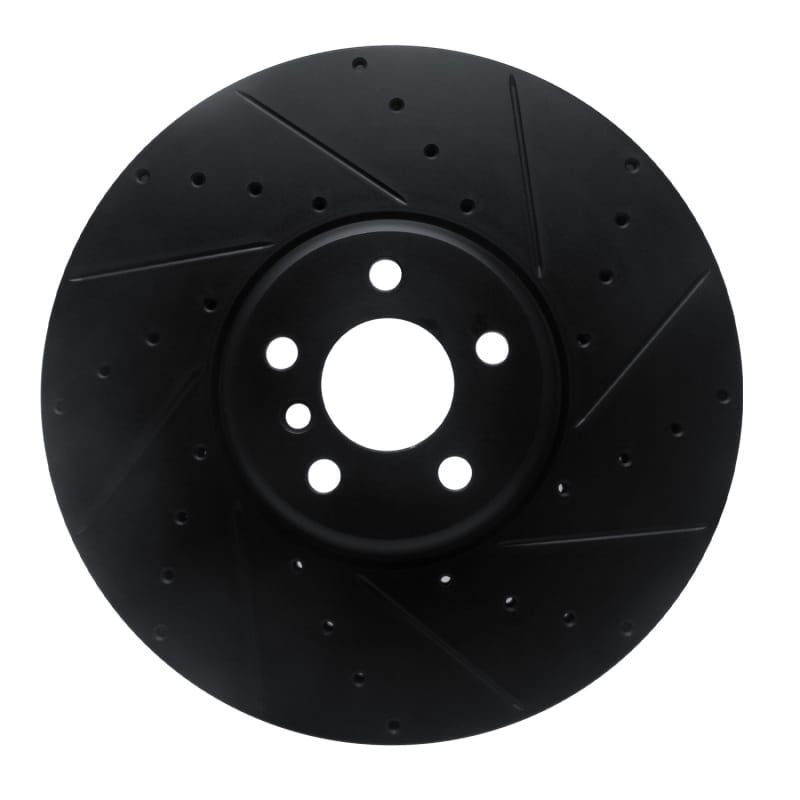R1 Concepts — R1 16-25 BMW i7 Right Front Drilled & Slotted Black Brake Rotor
R1 Brake Rotor Drill