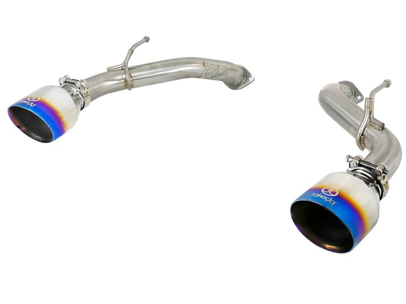 aFe — aFe POWER Takeda 2.5in 304 SS Axle-Back Exhaust w/ Blue Flame Tips 17-19 Infiniti Q60 V6-3.0L (tt)
Axle-Back Exhaust