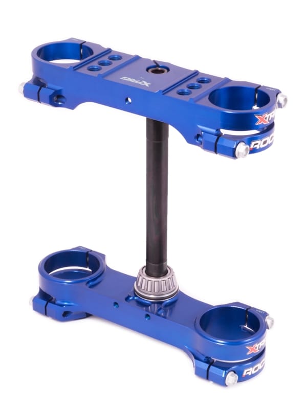 XTrig — XTrig 03-19 Husqvarna TC 105/85/ KTM 85-105 SX ROCS Tech Triple Clamp 14 mm. Offset M12 - Blue