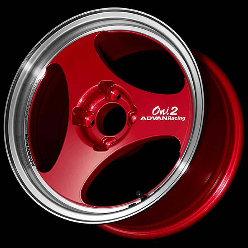 Advan — Advan ONI2 15x5.0 / +45 Offset / 4x100 / 63mm Bore / Machining and Racing Candy Red