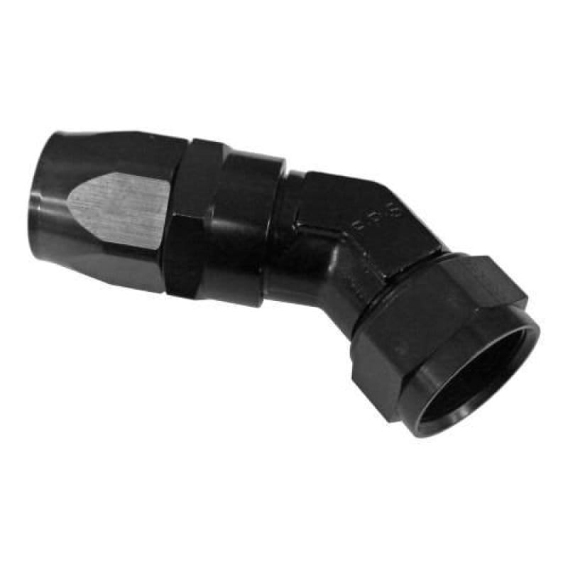 Fragola — Fragola -8AN x 45 Degree Low Profile Forged Hose End - Black