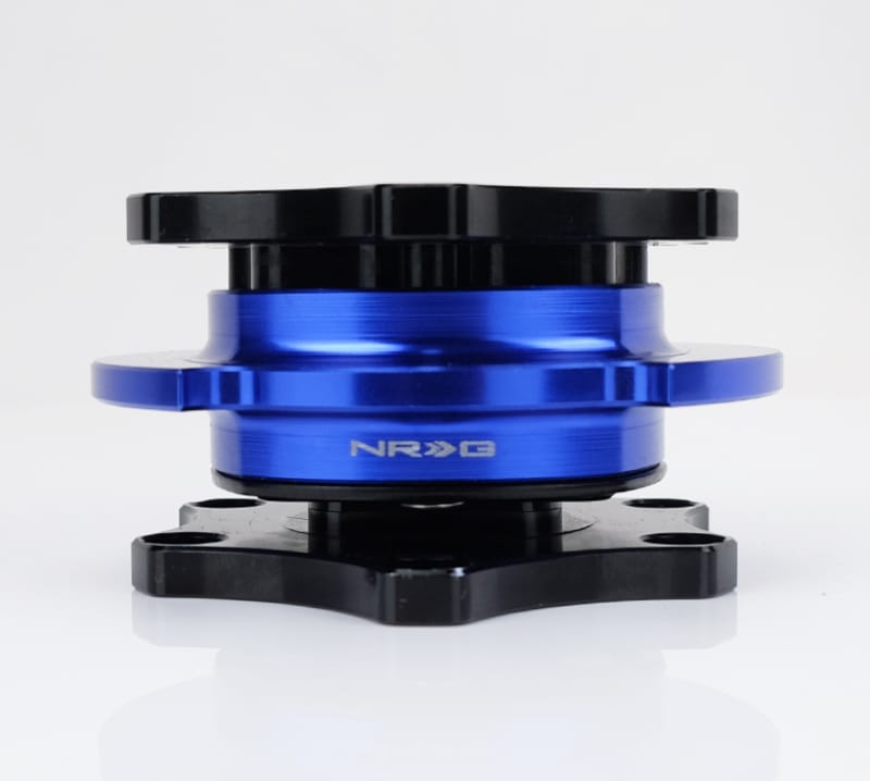 NRG — NRG Race Short Hub Datsun - Black Body Blue Ring