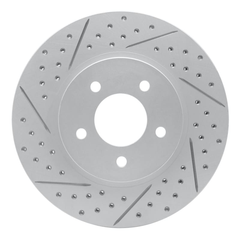 R1 Concepts — R1 05-12 Ford Escape Front Left Drilled & Slotted Geo-Carbon Rotor