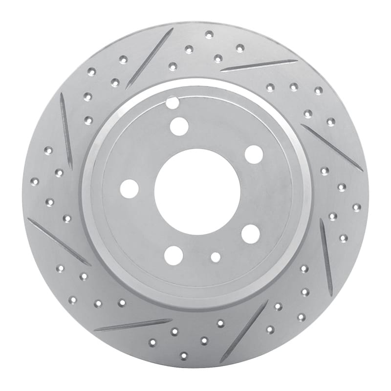 R1 Concepts — R1 96-04 Volvo S70 Rear Left Drilled & Slotted Geo-Carbon Rotor