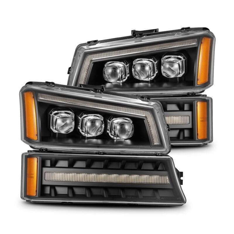 AlphaRex — AlphaRex 03-06 Chevy Silverado 1500/2500HD/3500HD/Avalanche Black NOVA LED Proj Headlights
Projector Headlights