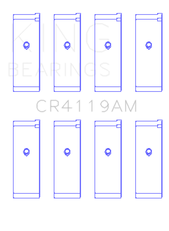 King Engine Bearings — King Engine Bearings Mitsubishi 4G93/Sohc (Size +0.75mm) Connecting Rod Bearing Set
Engine Bearing