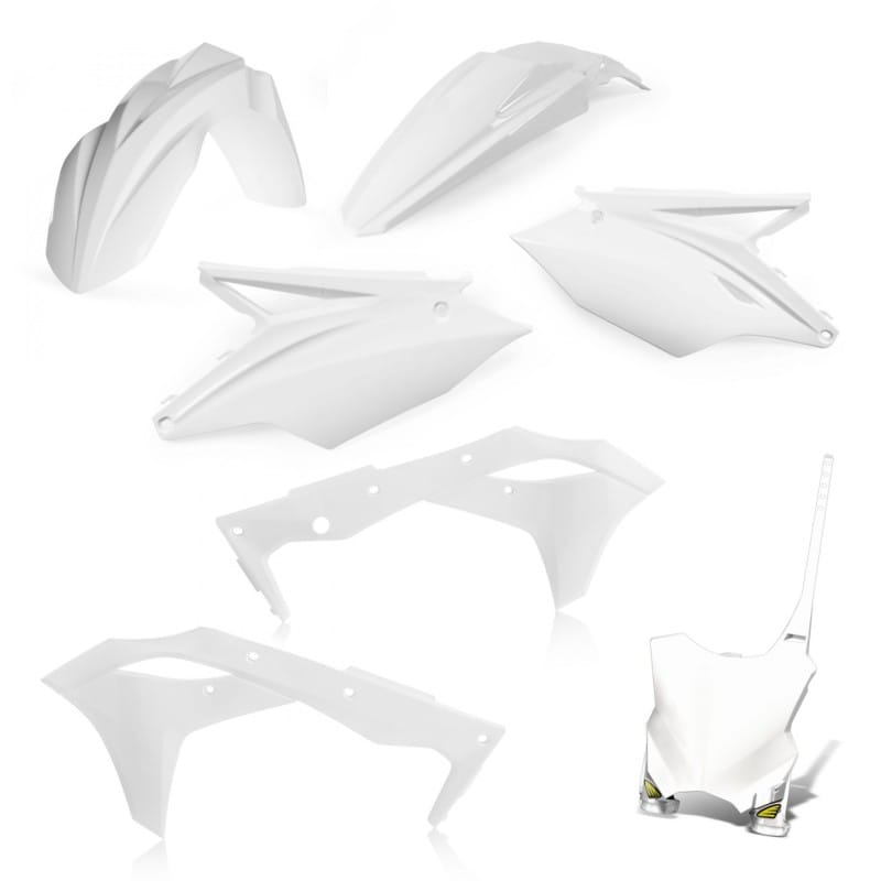 Cycra — Cycra 17-20 Kawasaki KX250F 5-pc Replica Body Kit - White