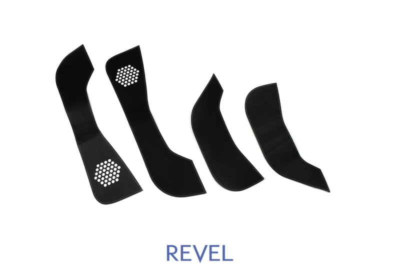 Revel — Revel GT Design Kick Panel Cover (White Stitch) 16-19 Tesla Model 3 - 4 Pieces